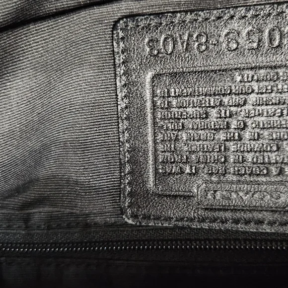 Coach Black Leather Shoulder Bag - Picture 5 of 8